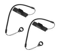 SWOOMEY 2pcs Retractable Drawing Pen Lanyard with Clip 40cm Elastic Tether for Touchscreen Stylus and Tablet Pens Anti-lose Spring Strap Holder for Signature Use