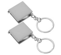 SWOOMEY 2Pcs Retractable Tape Measure with Key Ring High Precision Portable Measuring Tool for Home and Outdoor Use Durable Design for and Stable Locking