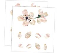 SWOOMEY 2pcs Sakura Pattern Guitar Sticker Set with Self-adhesive Pvc Material Easy to Use Guitar Fretboard Decals Leaves No Residue Creative Musical Instrument Sticker for Graduation