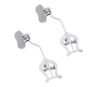 SWOOMEY 2pcs Silver Trombone Music Sheet Holder Clips General Music Note Clip Accessories for Marching Band and Practice