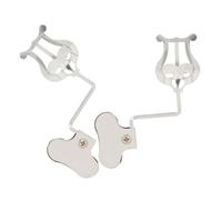 SWOOMEY 2Pcs Trombone Lyre Music Holder Clip Stylish Sheet Music Stand for Marching Band Compatible with Various Instruments Optimal Viewing Angle for Musicians