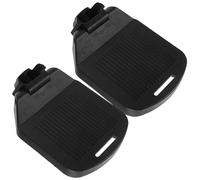 SWOOMEY 2pcs Universal Adjustable Wheelchair Footrest Replacement with Anti-Slip Protection, Pa Material Footplates and Support Poles, Stable and Sturdy Leg Rest for People of Ages