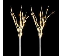 SWOOMEY 2pcs White Plastic Birch Branches LED Decorative Lamp with Wide Range of Uses, Artistic Decoration for Bars and Living Rooms, Vase Branches Light for Home Ambiance