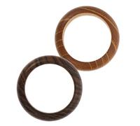SWOOMEY 2pcs Wooden Finger Rings with Vintage Creative Design, Practical and Decorative Stylish Finger Jewelry for Women Jewelry Collection Accessories