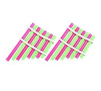 SWOOMEY 2Set DIY Homemade Pan Flute Educational Musical Instrument for Science Experiments Durable and Design Colorful Musical Tubes for Indoor Outdoor Fun