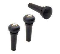 SWOOMEY 3 Pcs Violin Tail Nails Ebony Material Black DIY Your Violin Replacement End Pins Change Sound Quality Elegant Classic Design
