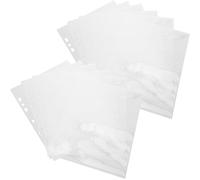 SWOOMEY 30 Sheets 4x6 Inch Photo Sleeve Protectors for A5 Binder Plastic Photo Pockets with Pre-Punched Holes Side-Loading Design for Postcards and Easy Addition to Three-Ring Mini Binders