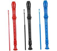 SWOOMEY 3pcs 8-hole Soprano Recorders for Boys and Girls, Abs German System Clarinet Set with Red, Black, Blue, Including Velvet Bag - Beginner Children’s Wind Instrument for Music