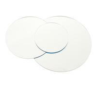 SWOOMEY 3pcs Acrylic Reflective Display Board round Plates for Product Photography, Silver Mirror Surface Adds Dimension to Photos, Suitable for Small Products and Beauty Supplies