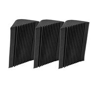 SWOOMEY 3pcs Corner Bass Trap Acoustic Sound Absorbing Tiles for Professional Studios Ktv and Home Theater High Density Soundproofing Material