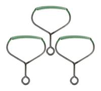 SWOOMEY 3pcs Iron Equine Grooming Comb Set with Break Resistance and Easy to Clean Features, Sturdy Green-colored Grooming Comb for Effective Mane and Tail Care