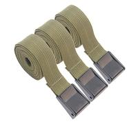 SWOOMEY 3pcs Military Green Camping Tie Straps with Press Buckle Fastening Strap for Cargo Lashing Luggage Securing and Tent Fixing Heavy Duty Bundling Bands