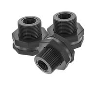 SWOOMEY 3pcs Plastic Water Tube Connectors for Aquarium Fish Tanks Tool Installation Hose Adapters with Extended Inner Thread Efficient Multi Tank Water Flow Management for Home and