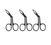SWOOMEY 3pcs Stainless Steel Eyebrow Tweezer Set with Oblique Tips for Removing Unwanted Facial and Eyebrow Hair, Sturdy Black Tweezers for Daily Beauty and Handicrafts Use