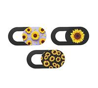 SWOOMEY 3pcs Sunflower Privacy Camera Cover Set Ultra-Thin Webcam Lens Cover Slider for Laptops and Tablets Secure Your Privacy Easy Installation