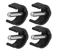 SWOOMEY 4 Pcs Adjustable Latch Clamp Crutch Handle Clips for Tube Walker and Folding Walking Sticks Tool Assembly Durable Thermoplastic Rubber with Metal Inserts Non Slip Secure Buckle
