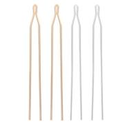 SWOOMEY 4pcs Copper Hair Sticks Hair Pins Simple Shape Design for Exercise Hands-on Ability and Embellish Decoration