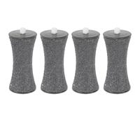 SWOOMEY 4pcs Electric Foot File Replacement Rollers for USB Foot Callus Remover Coarse Grind Heads for Dead Skin Removal Hard Skin Refills for Pedicure Machine