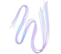 SWOOMEY 4pcs Flat Polyester Shoe Laces for Running Shoes Comfortable and Simple to Use Unique Design with Bisexual Colours Option for Runners and Hikers