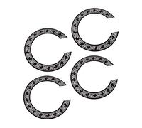 SWOOMEY 4pcs Guitar Sound Hole Decal Rosette Inlaid Sound Hole Ring Sticker Decoration for Acoustic Guitar