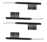 SWOOMEY 4pcs Hearing Aid Cleaning Brush with Magnet for Hearing Aids and Amplifiers Lightweight Design with Different Cleaning Functions Sturdy Rubber and Nylon Material