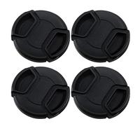 SWOOMEY 4Pcs Lens Cover Replacement Splashproof Camera Lens Protective Covers Dust Moisture Resistant Lightweight Easy to Carry Compatible with Camera Lenses