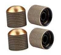 SWOOMEY 4pcs Metal Electric Guitar Volume Knob Bass Knob Audio Control Guitar Part for Equipment