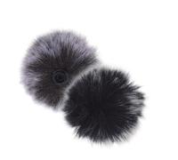 SWOOMEY 4pcs Mini Wireless Furry Windscreen Covers for Lapel Microphone Wind Noise Reduction with Noise Absorption Material for Outdoor Recording