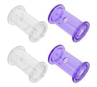 SWOOMEY 4pcs Rolling Plastic Reptile Feeding for Bearded Dragon and Crested Gecko, Interactive Foraging Treat Dispenser, Easy to Clean Accessories for Small Animals