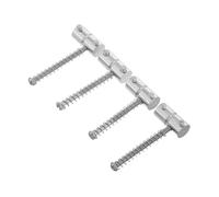 SWOOMEY 4pcs String Bass Guitar Bridge Saddle Electric Bass Replacement Part Metal Design for Enhanced Performance Live Shows and Practice Sessions