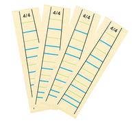 SWOOMEY 4pcs Violin Fretboard Stickers Scale Stickers for Violin Finger Position Markers Removable Learning Accessories