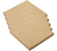 SWOOMEY 5 Books Self-stick Memo Pads Adhesive Note Pads with Sticky Tabs, Brown Paper Notepads for To-do Lists and Home Use, Multi-use and Leaving No Traces after Torn
