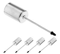 SWOOMEY 5pcs Iron Candle Holders with Spike Clips for Christmas Tree, Multi-functional Silver Candle Cups for Festive Decoration on Dining Table, Delicate and Beautiful Appearance