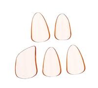 SWOOMEY 5pcs Medium Size Orange Guzheng Nail Tips Artificial False Nails for Guzheng Playing Professional String Instrument Finger Picks