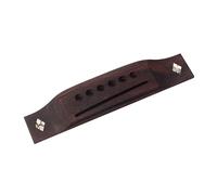 SWOOMEY 6 Strings Acoustic Guitar Bridge with Seashell Decor Strings Saddle Thru Slotted Replacement for Folk and Classical Guitars Easy Mounting Elegant Design Fits Models