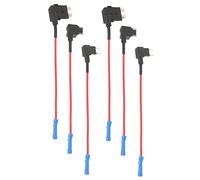 SWOOMEY 6pcs Fuse Box Insert Mini Fuse Tap Kit Standard Plug Socket for Car Truck Wire Holder Copper Material for Heavy Duty Use