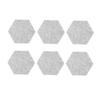 SWOOMEY 6pcs Hexagon Acoustic Panels Sound Absorbing Polyester Felt Easy to Install Soundproof Wall Tiles for Home Office Gym Church Noise Reduction
