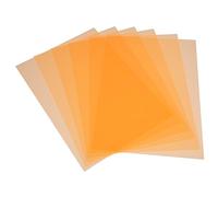 SWOOMEY 6pcs Orange Pvc Gel Light Film Sheets for LED Lights and Photo Strobe Flash High Transmission Material Providing Eye Movement Control and Colour Mixing for Photography and Film