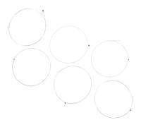 SWOOMEY 6Pcs Silver Plated Copper Guitar Strings Electric Guitar Accessory Enhanced Durability Optimal Sound Quality Smooth Playability Reduced Finger Noise