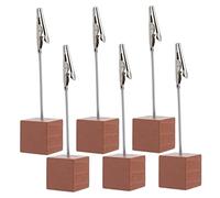 SWOOMEY 6pcs Small Alligator Note Clips for Office Desk Use Useful Picture Clamps in Light Memo Holders for Photos Notes Cards and Paper Organization