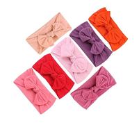 SWOOMEY 7pcs Bowknot Hair Bands Headbands for Daily Wear Parties Boy Girl Headwear for Girls Adorable Hair Accessories for Newborns and Toddlers