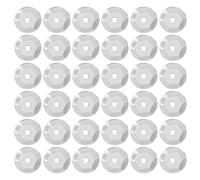 SWOOMEY 800pcs Silver Round PVC Loose Sequins 8mm for Sewing and DIY Crafts with Easy Application and Sparkling Design, for Crafters of Ages