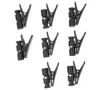 SWOOMEY 8pcs Portable Headphone Clips Headset Holder Clamps for Headset Running Headphones Black