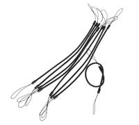 SWOOMEY 8pcs Stylus Pen Wrist Strap Lanyards with Spring Coil Stretch Ropes for Touchscreen Devices, Black 30cm Anti-lost Pen Fixing Ropes Suitable for Electronic Accessories