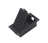 SWOOMEY 9V Battery Box for Guitar Bass, Black Plastic No-Wire Flat Mounting Battery Holder Case with Active Pickup Connector Eq08, Suitable for Bass Ukulele