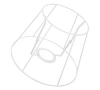 SWOOMEY Adjustable Metal Lampshade Frame Cage Drum Holder Iron Wire for Table and Floor Lamps, Sturdy Light Cage Guard for DIY Lamp Making (13X20X15Cm)