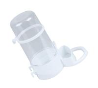 SWOOMEY Automatic Plastic Pet Feeder with Food Bowl for Rabbits and Hamsters, Time-saving White Animal Feeder with Enough Capacity for Convenient Feeding