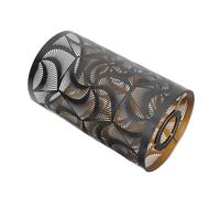 SWOOMEY Bedside Iron Lamp Shade with Hollow Carved Pattern for Table Lamps Offering Sturdy Metal Construction and Easy Mounting