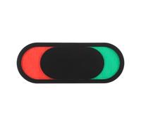 SWOOMEY Blank Sliding Bathroom Door Sign Privacy Protection, Acrylic Rectangular Privacy Door Indicator for Dormitory and Home Use, Minimalist Black Design for Vacant and Occupied Status