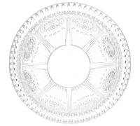 SWOOMEY Bowl Decorative Serving for Dessert Glass Retro Fruit Embossed and Multi-Function Cuisine Food Salad Bowl for Parties and Celebrations
